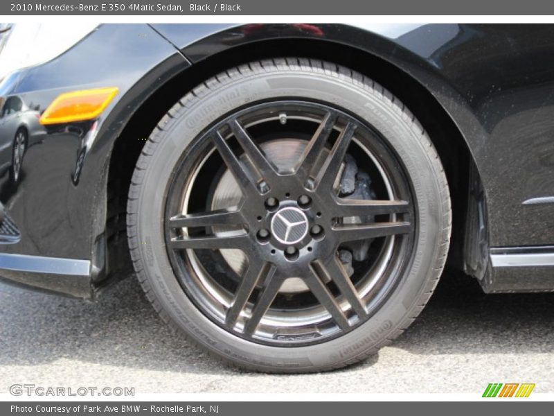 Black / Black 2010 Mercedes-Benz E 350 4Matic Sedan