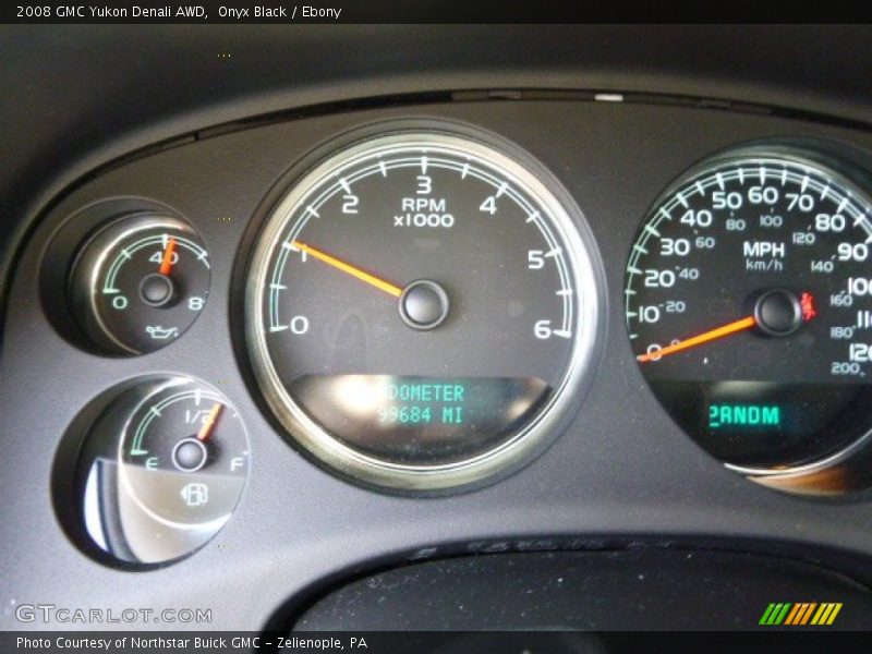 Onyx Black / Ebony 2008 GMC Yukon Denali AWD