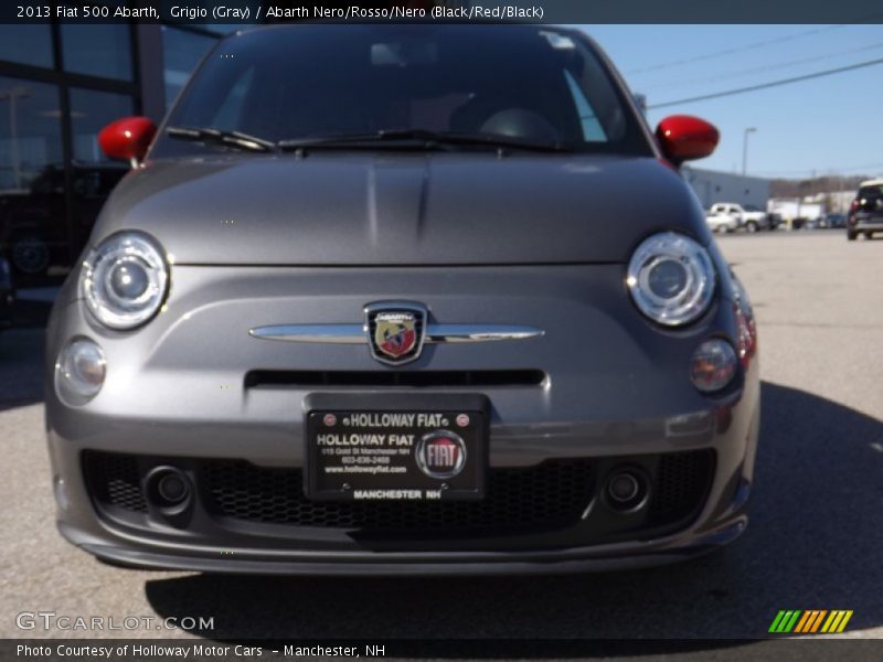 Grigio (Gray) / Abarth Nero/Rosso/Nero (Black/Red/Black) 2013 Fiat 500 Abarth