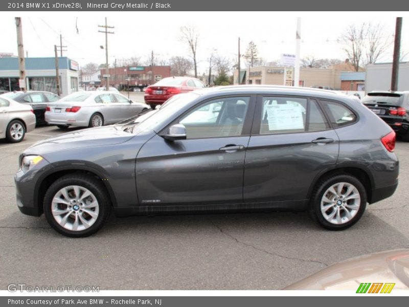 Mineral Grey Metallic / Black 2014 BMW X1 xDrive28i