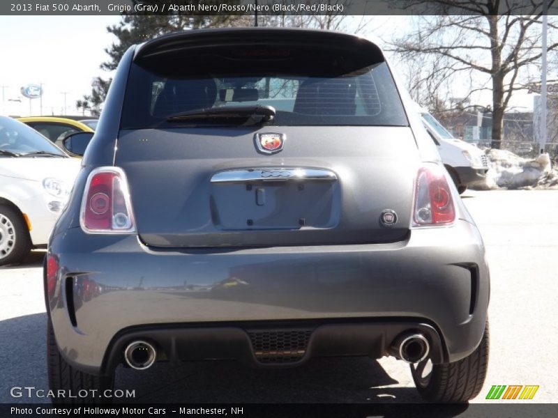 Grigio (Gray) / Abarth Nero/Rosso/Nero (Black/Red/Black) 2013 Fiat 500 Abarth