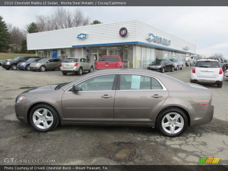 Mocha Steel Metallic / Cocoa/Cashmere 2010 Chevrolet Malibu LS Sedan