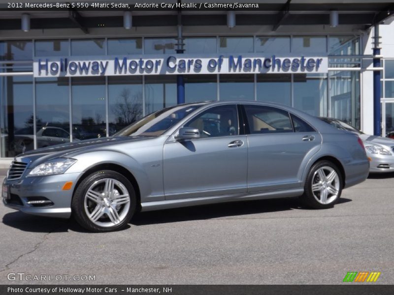 Andorite Gray Metallic / Cashmere/Savanna 2012 Mercedes-Benz S 550 4Matic Sedan