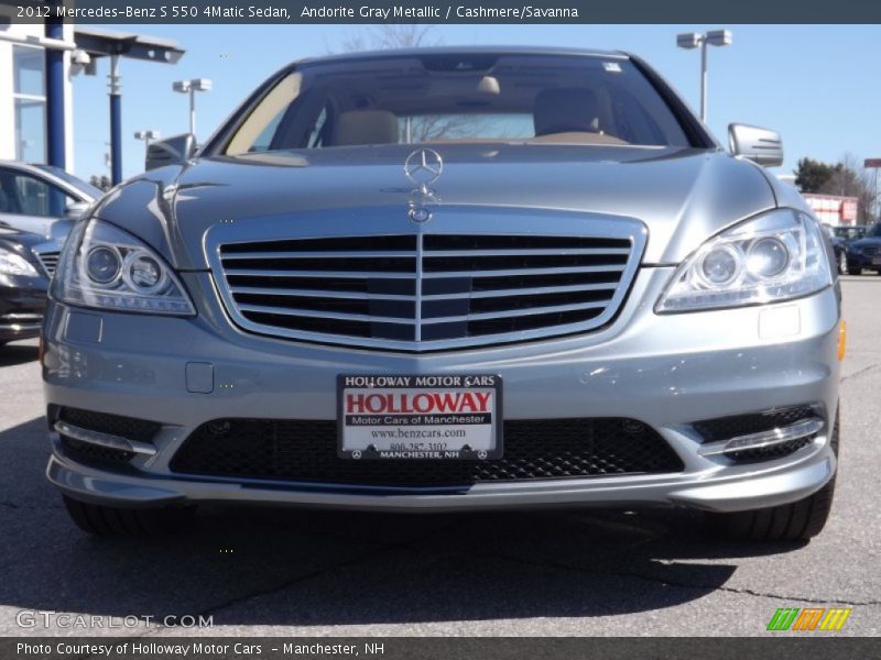 Andorite Gray Metallic / Cashmere/Savanna 2012 Mercedes-Benz S 550 4Matic Sedan