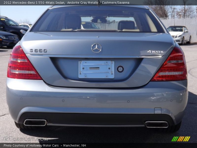 Andorite Gray Metallic / Cashmere/Savanna 2012 Mercedes-Benz S 550 4Matic Sedan