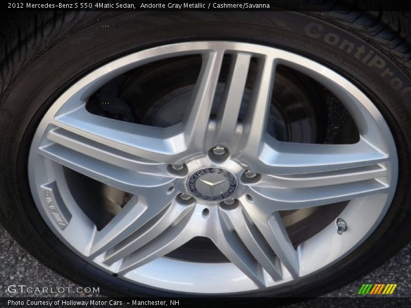 Andorite Gray Metallic / Cashmere/Savanna 2012 Mercedes-Benz S 550 4Matic Sedan