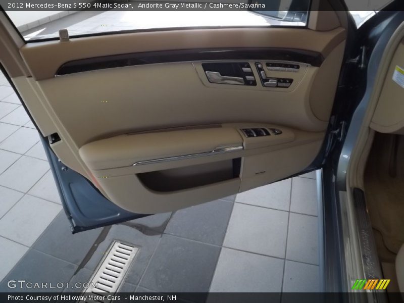 Andorite Gray Metallic / Cashmere/Savanna 2012 Mercedes-Benz S 550 4Matic Sedan