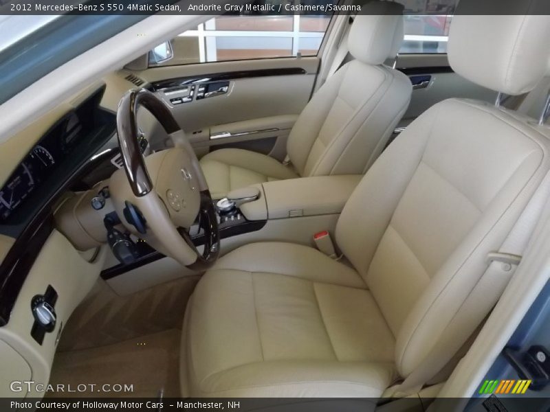 Andorite Gray Metallic / Cashmere/Savanna 2012 Mercedes-Benz S 550 4Matic Sedan