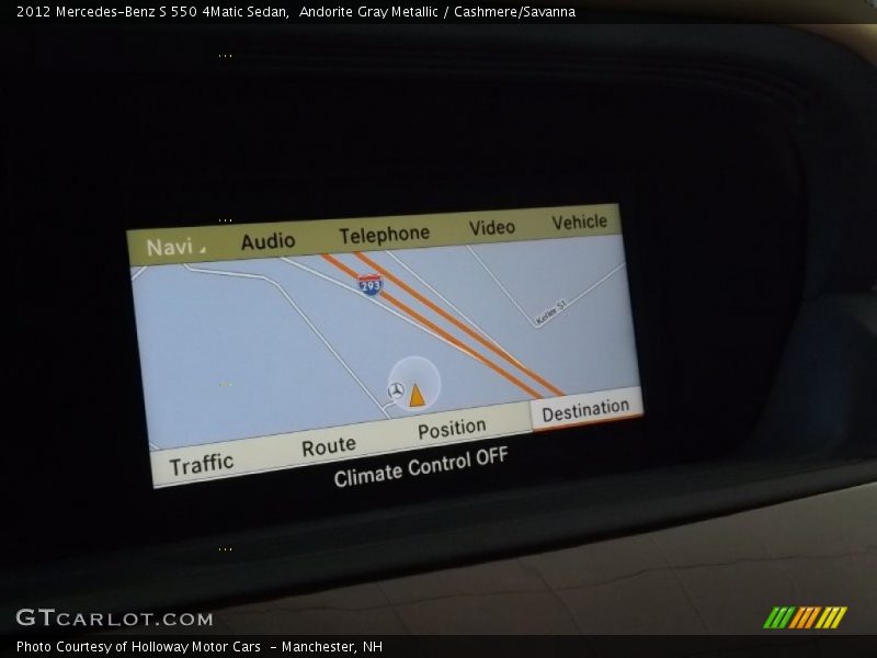 Andorite Gray Metallic / Cashmere/Savanna 2012 Mercedes-Benz S 550 4Matic Sedan