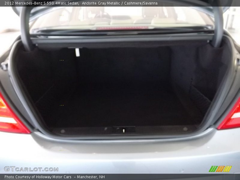 Andorite Gray Metallic / Cashmere/Savanna 2012 Mercedes-Benz S 550 4Matic Sedan