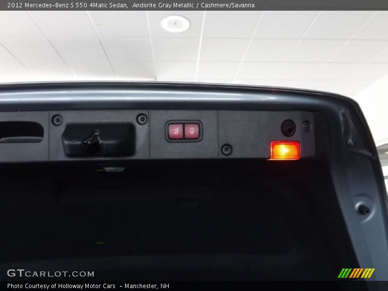 Andorite Gray Metallic / Cashmere/Savanna 2012 Mercedes-Benz S 550 4Matic Sedan