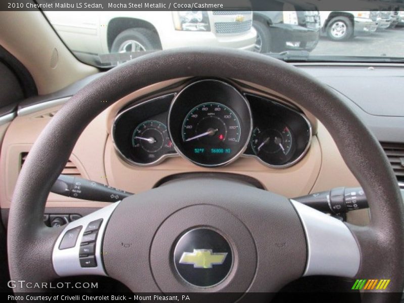 Mocha Steel Metallic / Cocoa/Cashmere 2010 Chevrolet Malibu LS Sedan