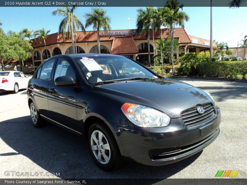 Charcoal Gray / Gray 2010 Hyundai Accent GLS 4 Door