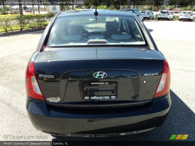 Charcoal Gray / Gray 2010 Hyundai Accent GLS 4 Door