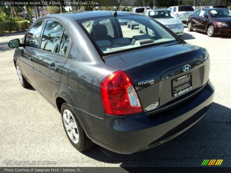 Charcoal Gray / Gray 2010 Hyundai Accent GLS 4 Door