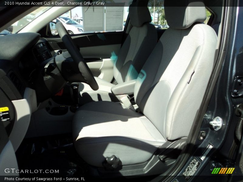 Charcoal Gray / Gray 2010 Hyundai Accent GLS 4 Door