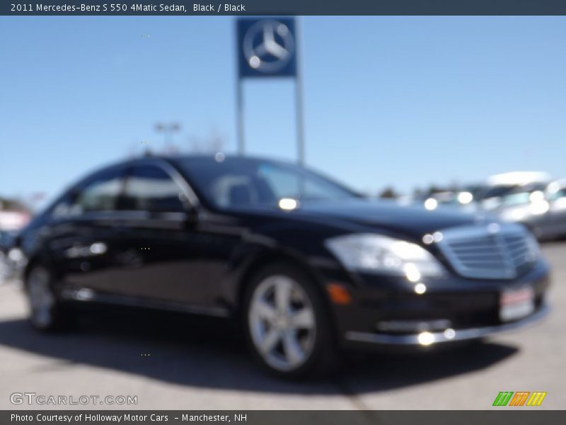 Black / Black 2011 Mercedes-Benz S 550 4Matic Sedan