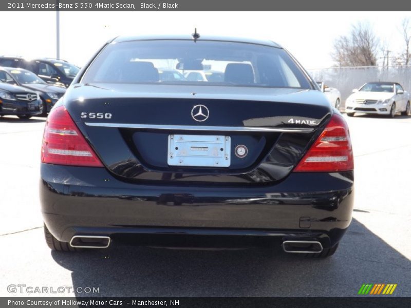 Black / Black 2011 Mercedes-Benz S 550 4Matic Sedan