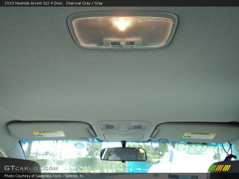 Charcoal Gray / Gray 2010 Hyundai Accent GLS 4 Door