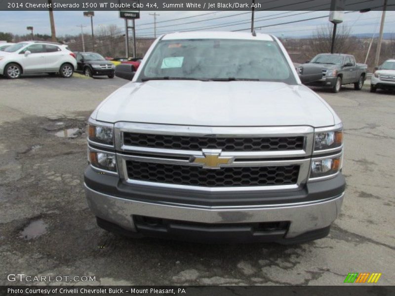 Summit White / Jet Black/Dark Ash 2014 Chevrolet Silverado 1500 WT Double Cab 4x4