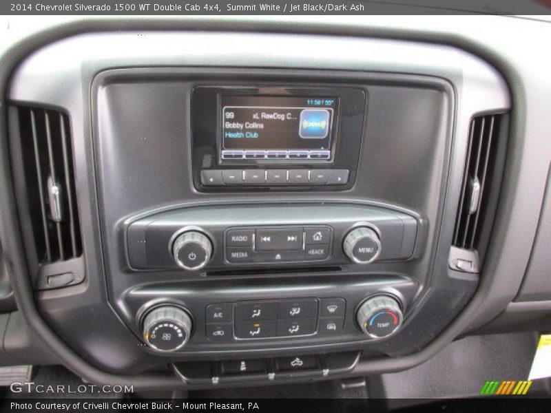 Summit White / Jet Black/Dark Ash 2014 Chevrolet Silverado 1500 WT Double Cab 4x4
