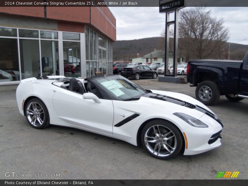 Arctic White / Jet Black 2014 Chevrolet Corvette Stingray Convertible Z51