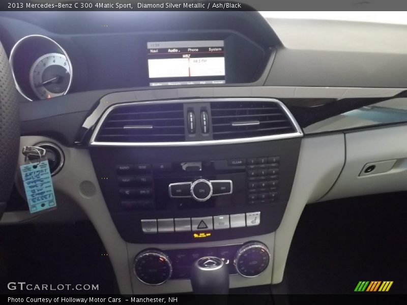 Diamond Silver Metallic / Ash/Black 2013 Mercedes-Benz C 300 4Matic Sport