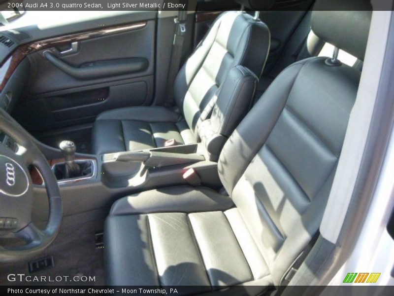 Light Silver Metallic / Ebony 2004 Audi A4 3.0 quattro Sedan