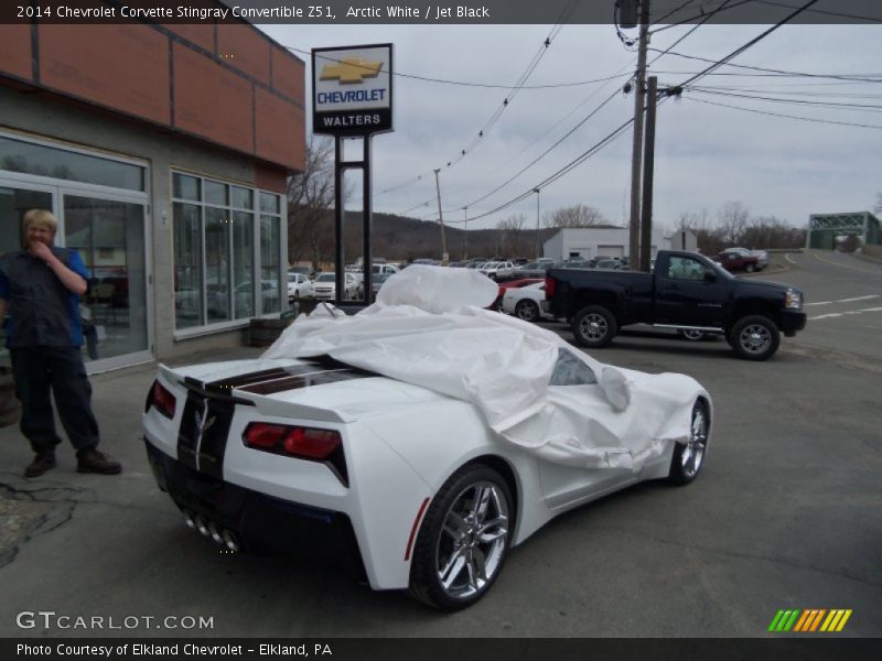 Arctic White / Jet Black 2014 Chevrolet Corvette Stingray Convertible Z51