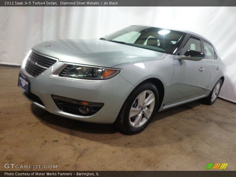 Diamond Silver Metallic / Jet Black 2011 Saab 9-5 Turbo4 Sedan