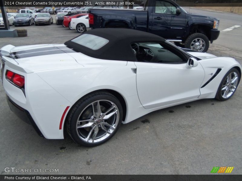 Arctic White / Jet Black 2014 Chevrolet Corvette Stingray Convertible Z51