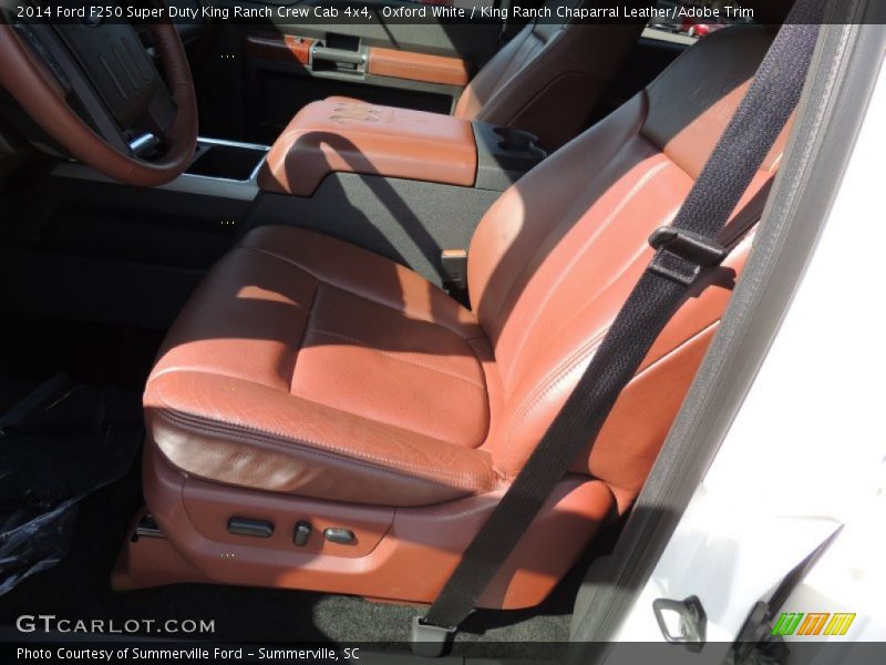 Oxford White / King Ranch Chaparral Leather/Adobe Trim 2014 Ford F250 Super Duty King Ranch Crew Cab 4x4