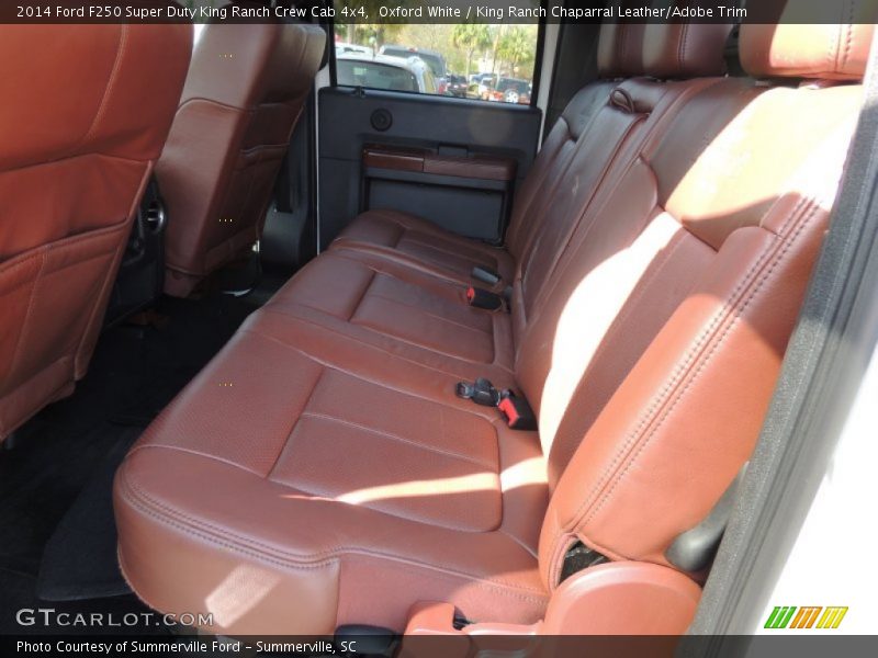 Oxford White / King Ranch Chaparral Leather/Adobe Trim 2014 Ford F250 Super Duty King Ranch Crew Cab 4x4