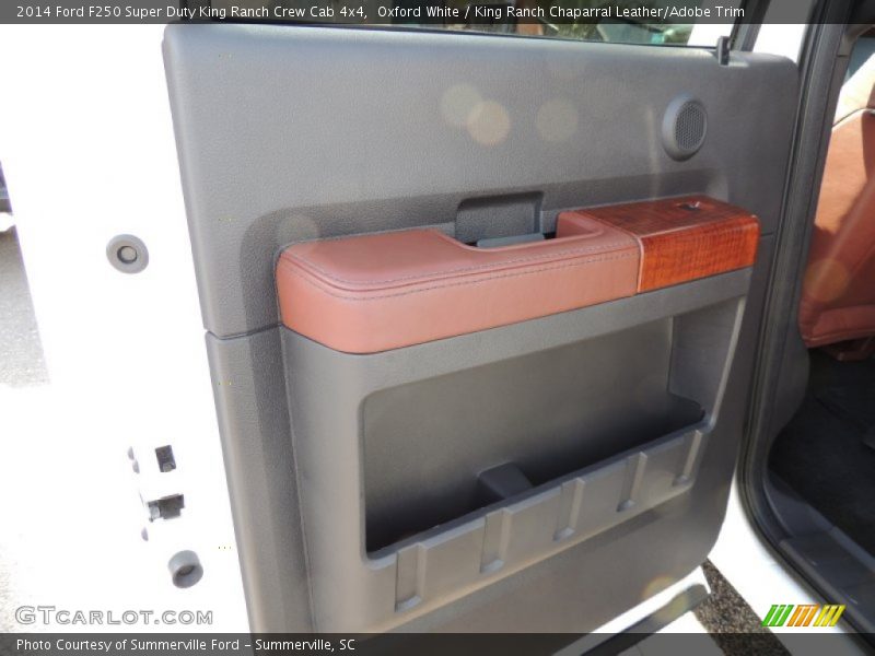 Oxford White / King Ranch Chaparral Leather/Adobe Trim 2014 Ford F250 Super Duty King Ranch Crew Cab 4x4