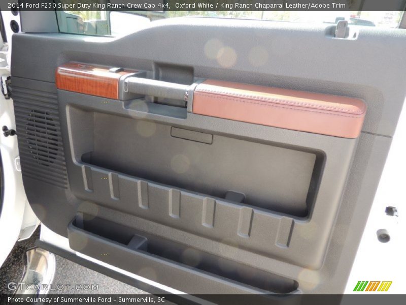 Oxford White / King Ranch Chaparral Leather/Adobe Trim 2014 Ford F250 Super Duty King Ranch Crew Cab 4x4
