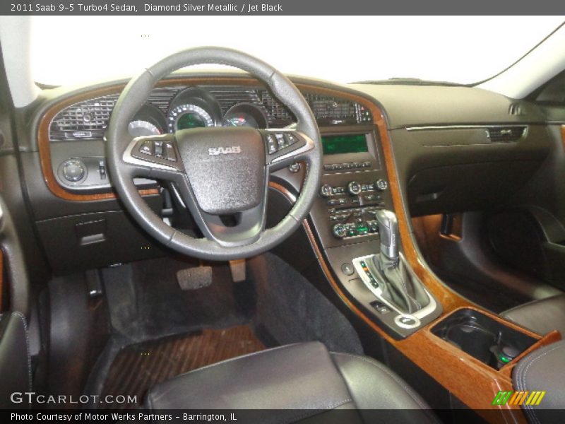 Diamond Silver Metallic / Jet Black 2011 Saab 9-5 Turbo4 Sedan