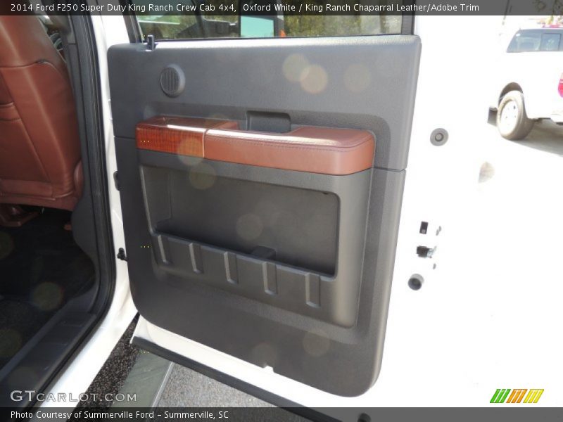 Oxford White / King Ranch Chaparral Leather/Adobe Trim 2014 Ford F250 Super Duty King Ranch Crew Cab 4x4