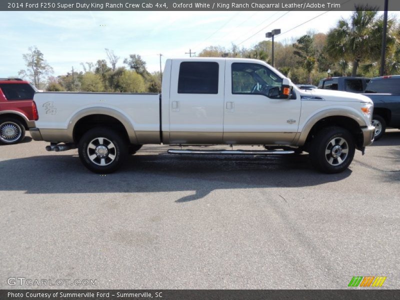 Oxford White / King Ranch Chaparral Leather/Adobe Trim 2014 Ford F250 Super Duty King Ranch Crew Cab 4x4