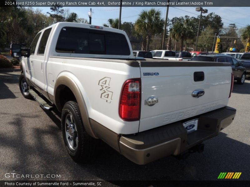 Oxford White / King Ranch Chaparral Leather/Adobe Trim 2014 Ford F250 Super Duty King Ranch Crew Cab 4x4