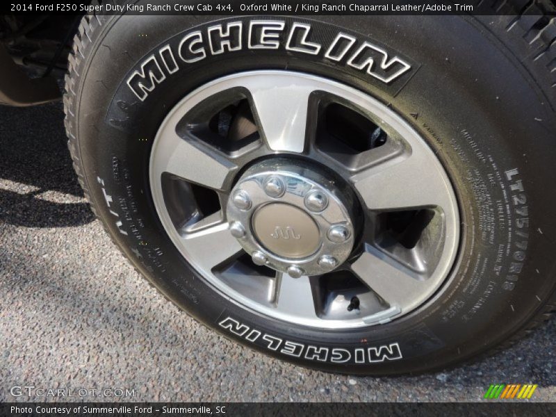 Oxford White / King Ranch Chaparral Leather/Adobe Trim 2014 Ford F250 Super Duty King Ranch Crew Cab 4x4