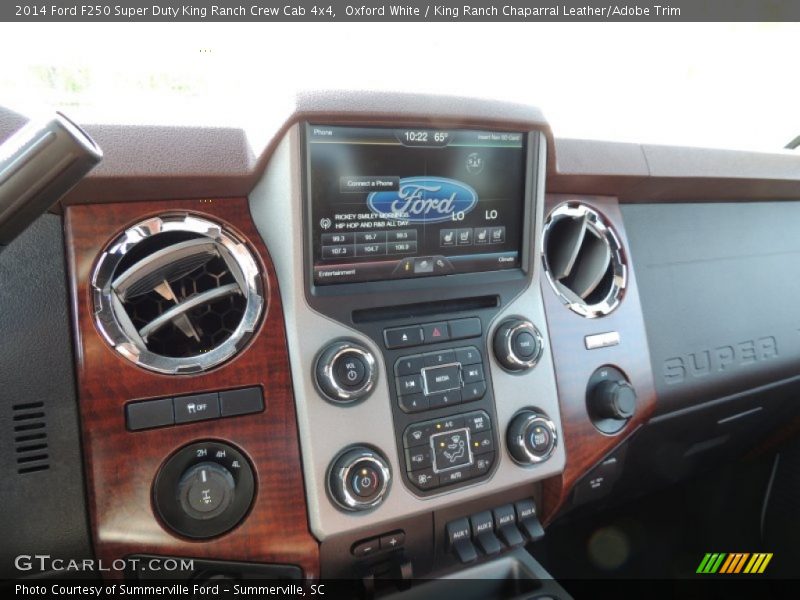 Oxford White / King Ranch Chaparral Leather/Adobe Trim 2014 Ford F250 Super Duty King Ranch Crew Cab 4x4