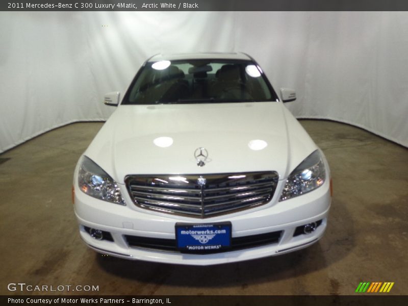 Arctic White / Black 2011 Mercedes-Benz C 300 Luxury 4Matic