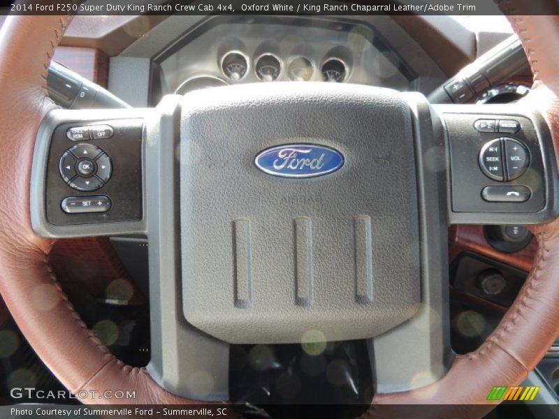 Oxford White / King Ranch Chaparral Leather/Adobe Trim 2014 Ford F250 Super Duty King Ranch Crew Cab 4x4
