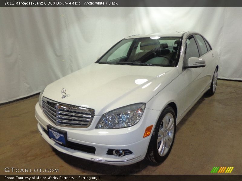 Arctic White / Black 2011 Mercedes-Benz C 300 Luxury 4Matic