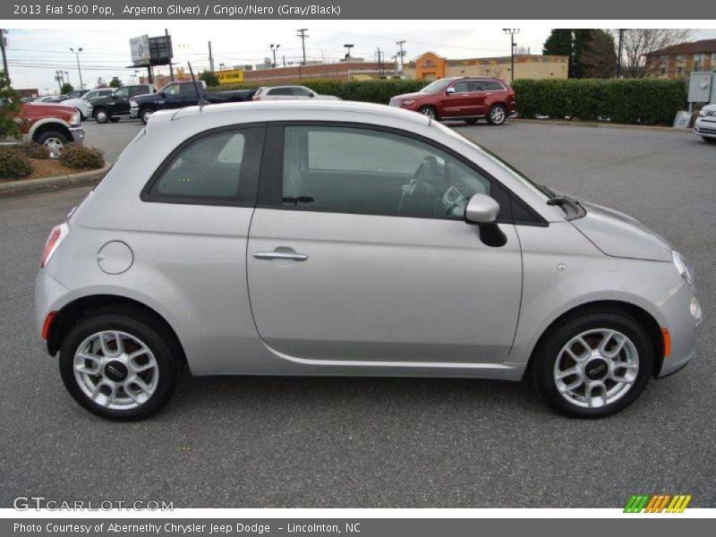 Argento (Silver) / Grigio/Nero (Gray/Black) 2013 Fiat 500 Pop