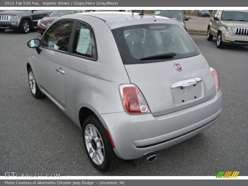 Argento (Silver) / Grigio/Nero (Gray/Black) 2013 Fiat 500 Pop