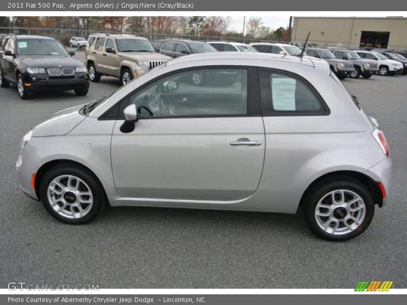 Argento (Silver) / Grigio/Nero (Gray/Black) 2013 Fiat 500 Pop
