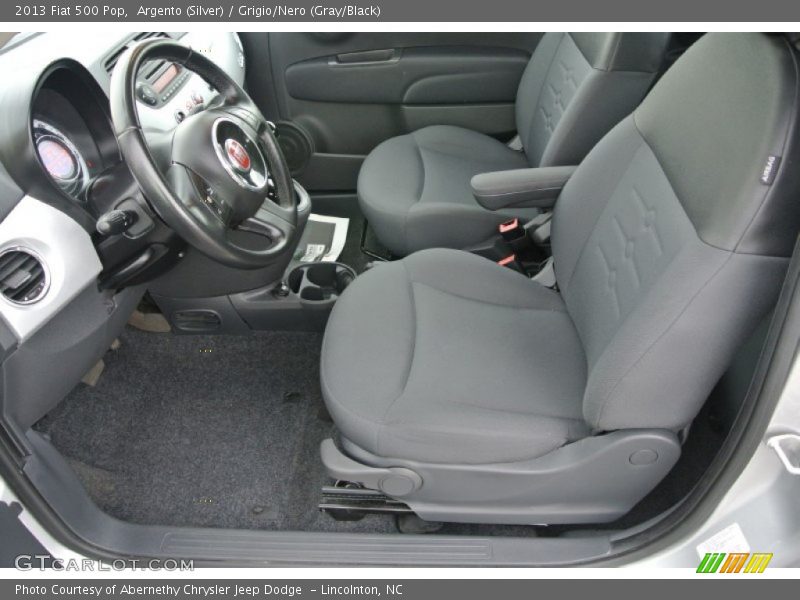 Argento (Silver) / Grigio/Nero (Gray/Black) 2013 Fiat 500 Pop