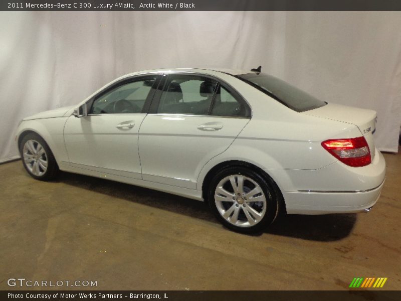 Arctic White / Black 2011 Mercedes-Benz C 300 Luxury 4Matic