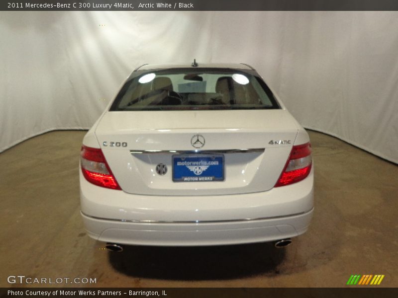 Arctic White / Black 2011 Mercedes-Benz C 300 Luxury 4Matic